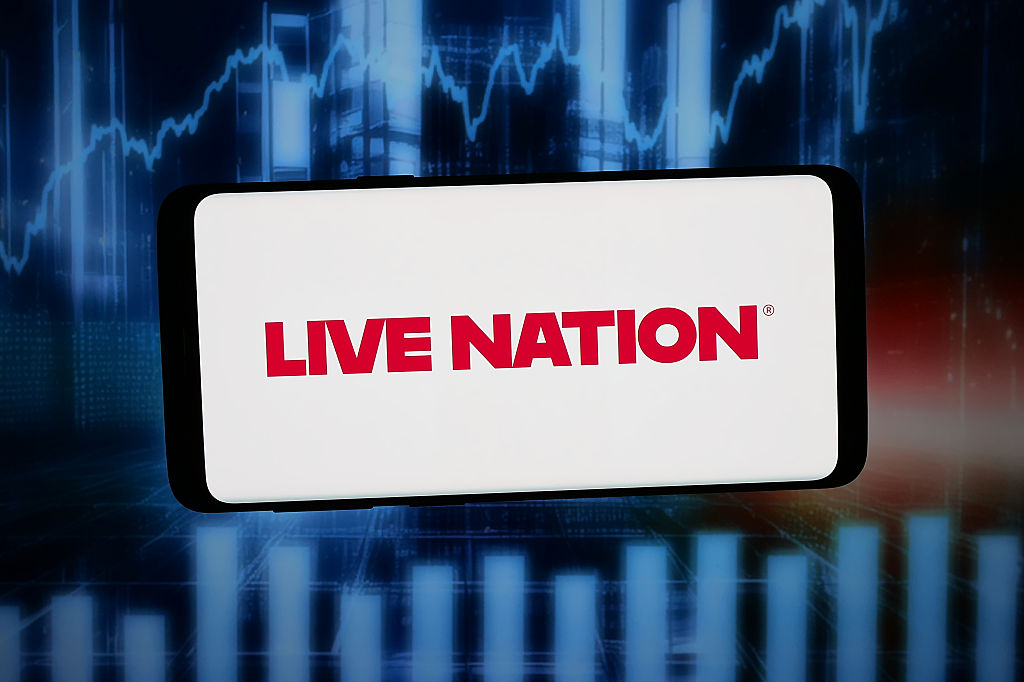 In this photo illustration, the US company Live Nation