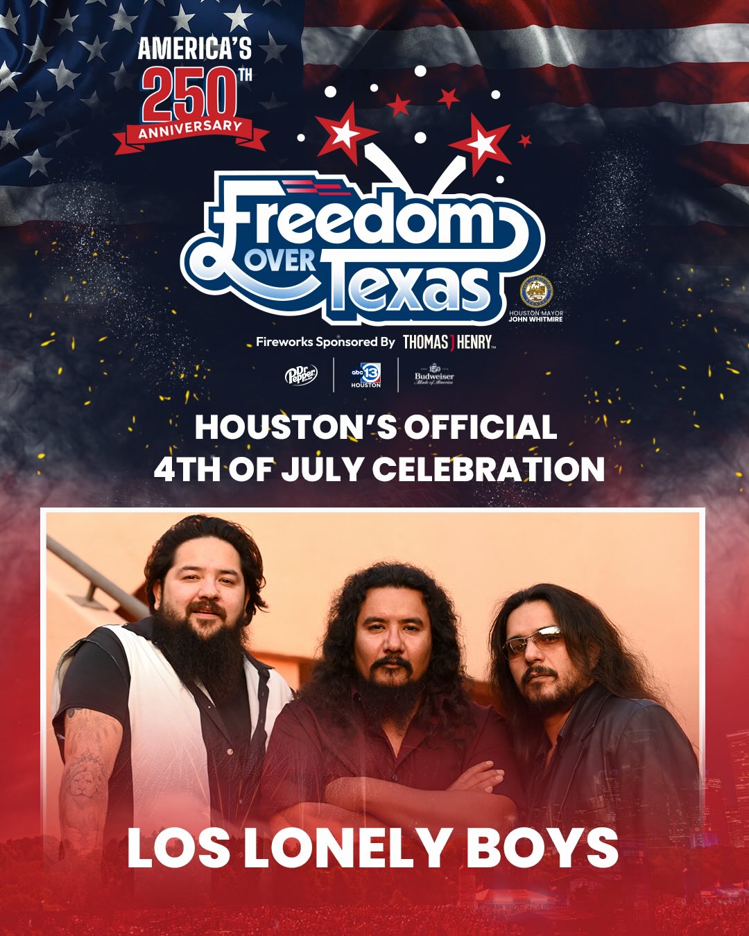 Houston's Freedom Over Texas for America's 250th