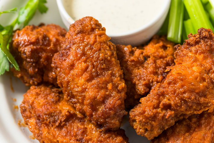 Homemade Deep Fried Buffalo Chicken Wings